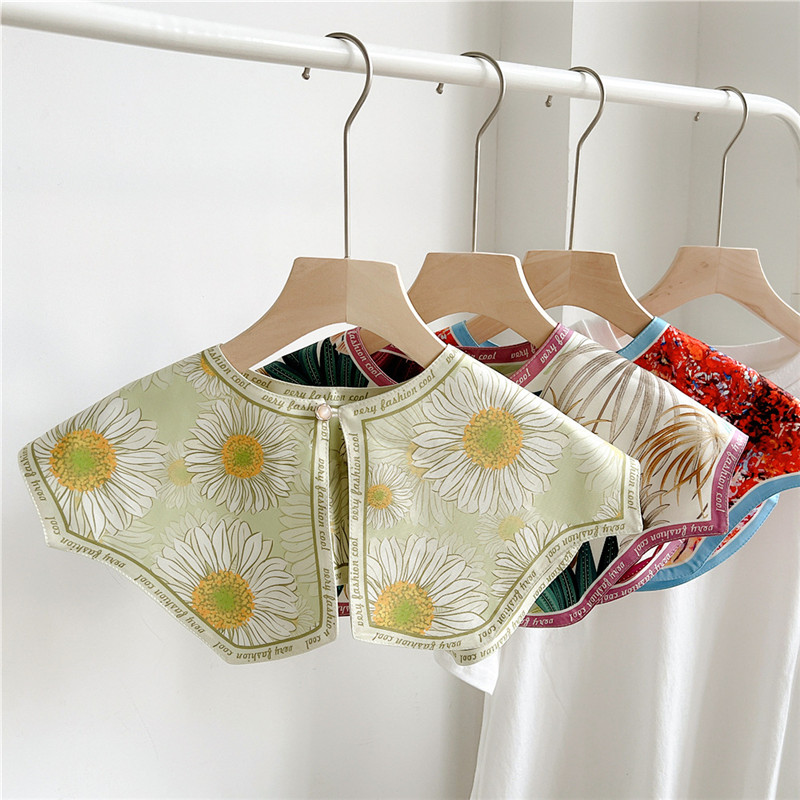 Blouse Off Shoulder - 女性のための取り外し可能なフラワーシャツ,ブラウス,ブラウス,ドレスの装飾,スカーフ,ショルダーショール,ファッション,春,秋