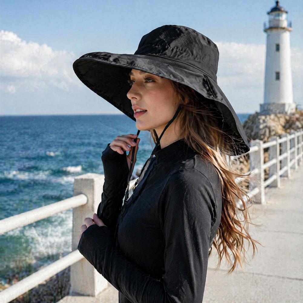 通気性のあるメッシュフィッシングハット レディース サンハッ - Hat Floppy Wide のレビューと価格