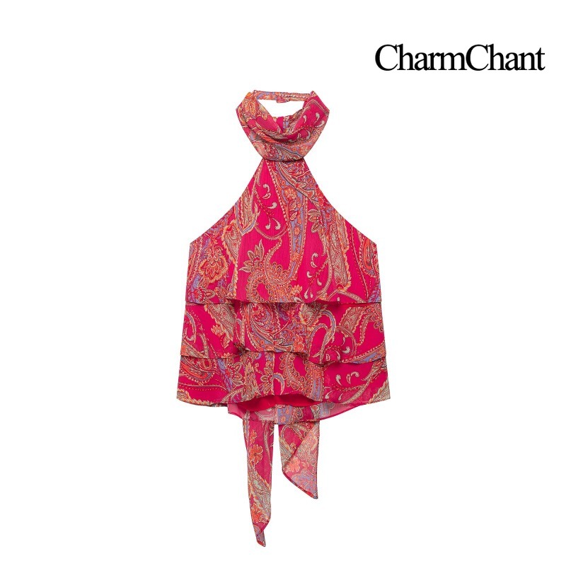CHARMCHANT レディース ペイズリープリント ホルタ - Midi Skirt Floral のレビューと価格