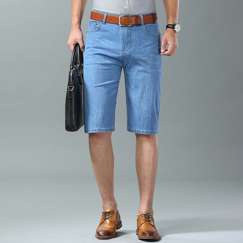 新しい夏のメンズデニムショーツファッションライトカラーカジュ - Levis Jeans 501 のレビューと価格