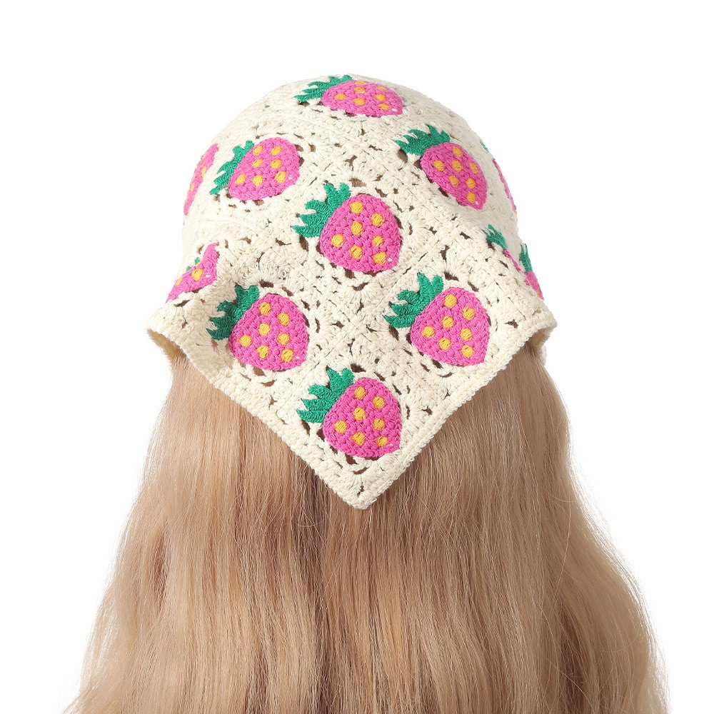 ヴィンテージ織りニット花三角形スカーフヘッドバンド弾性ヘアバ - Headband Summer Knit のレビューと価格